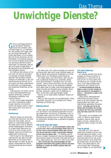 Perspektive 2007 04 unwichtige dienste