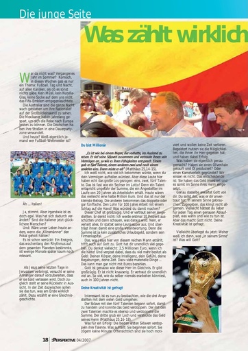 Perspektive 2007 04 was zaehlt wirklich