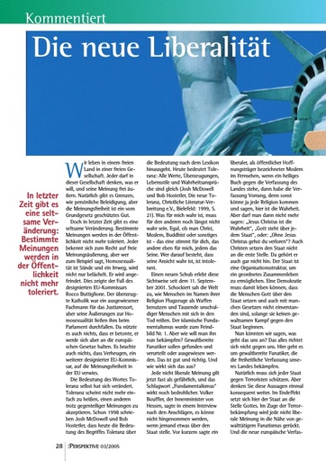 Perspektive 2005 03 die neue liberalitaet