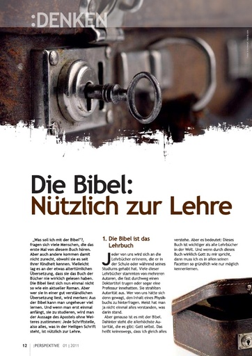 Perspektive 2011 01 die bibel nuetzlich zur lehre