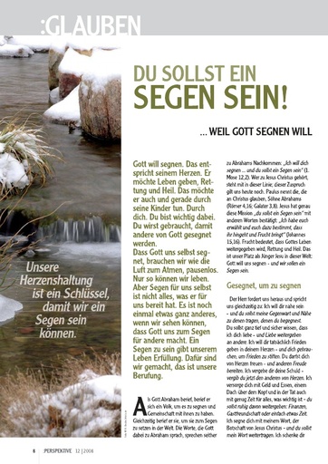 Perspektive 2008 12 du sollst ein segen sein