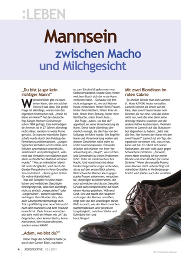 Perspektive 2011 10 mannsein zwischen macho und milchgesicht