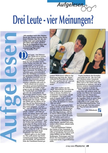 Perspektive 2004 07 drei leute vier meinungen