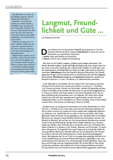 Perspektive 2014 06 langmut freundlichkeit und guete