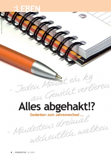Perspektive 2011 01 alles abgehakt