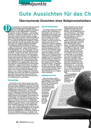 Perspektive 2003 06 gute aussichten fuer das christentum