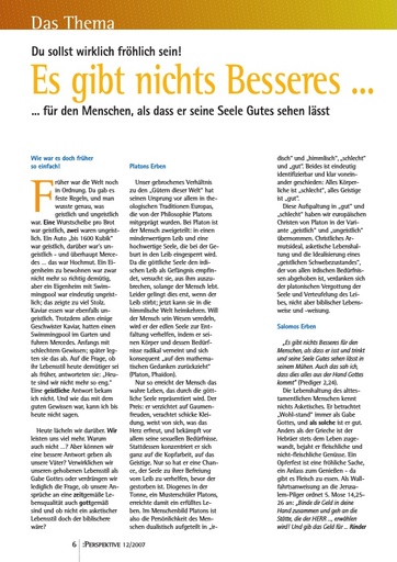 Perspektive 2007 12 es gibt nichts besseres