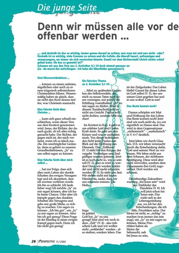 Perspektive 2002 11 denn wir muessen alle vor dem richterstuhl christi offenbar werden