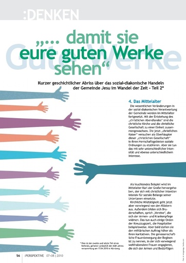 Perspektive 2010 07 damit sie eure guten werke sehen