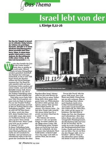 Perspektive 2004 06 israel lebt von der treue seines gottes