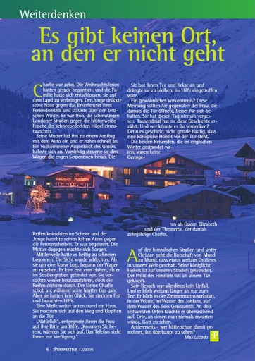 Perspektive 2005 12 es gibt keinen ort an den er nicht geht