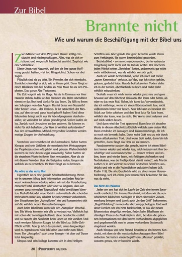 Perspektive 2006 04 brannte nicht unser herz