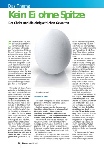 Perspektive 2007 03 kein ei ohne spitze
