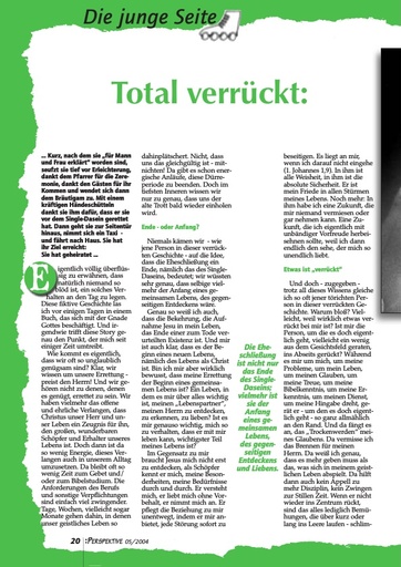 Perspektive 2004 05 total verrueckt