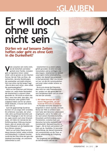 Perspektive 2012 04 er will doch ohne uns nicht sein