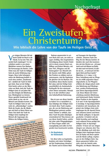 Perspektive 2006 06 ein zweistufen christentum