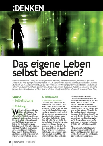 Perspektive 2010 07 das eigene leben selbst beenden