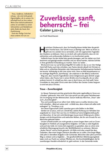 Perspektive 2014 06 zuverlaessig sanft beherrscht frei