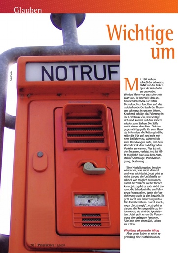 Perspektive 2007 12 wichtige dinge umsetzen