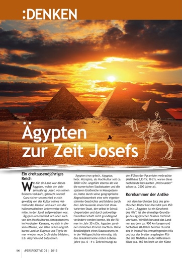 Perspektive 2013 02 aegypten zur zeit josefs