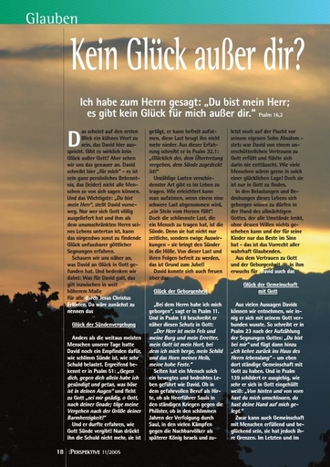 Perspektive 2005 11 kein glueck ausser dir