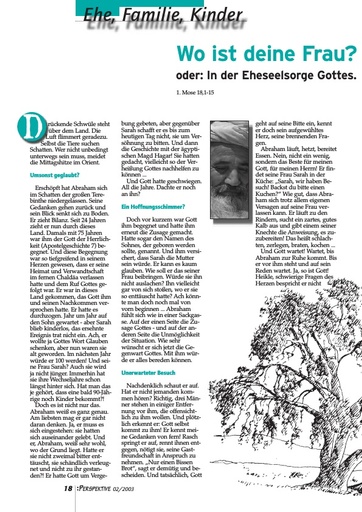 Perspektive 2003 02 wo ist deine frau