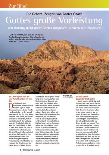 Perspektive 2007 01 gottes grosse vorleistung