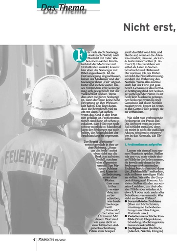Perspektive 2003 05 nicht erst wenns brennt