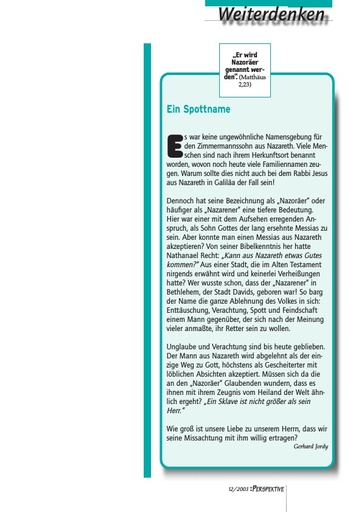 Perspektive 2003 12 ein spottname