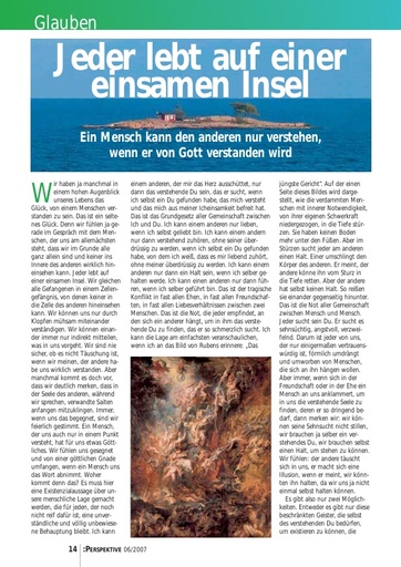 Perspektive 2007 06 jeder lebt auf einer einsamen insel