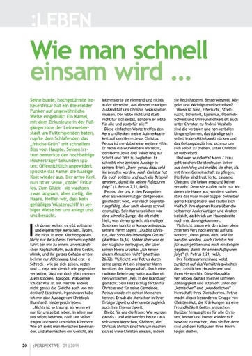 Perspektive 2011 01 wie man schnell einsam wird
