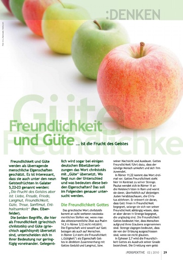 Perspektive 2010 02 freundlichkeit und guete