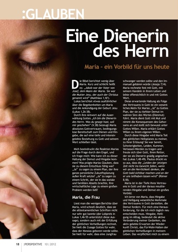 Perspektive 2012 10 eine dienerin des herrn