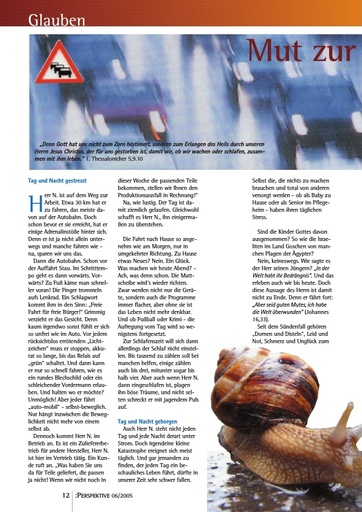 Perspektive 2005 06 mut zur gelassenheit