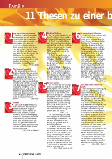 Perspektive 2006 05 11 thesen zu einer biblischen sexualethik