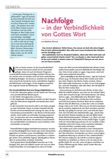 Perspektive 2014 04 nachfolge in der verbindlichkeit von gottes wort