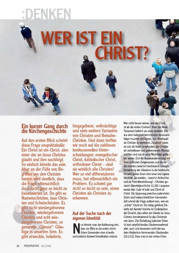 Perspektive 2008 03 wer ist ein christ