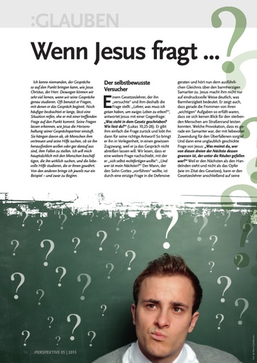 Perspektive 2013 05 wenn jesus fragt