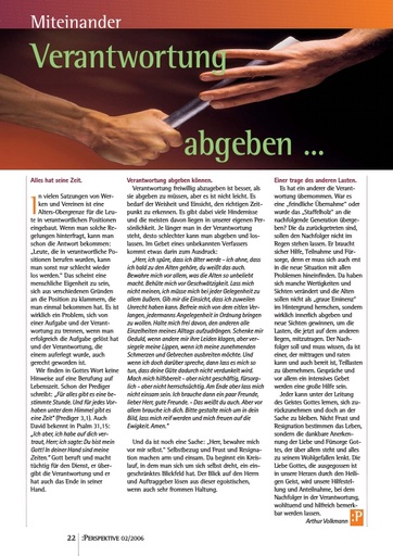 Perspektive 2006 02 verantwortung abgeben