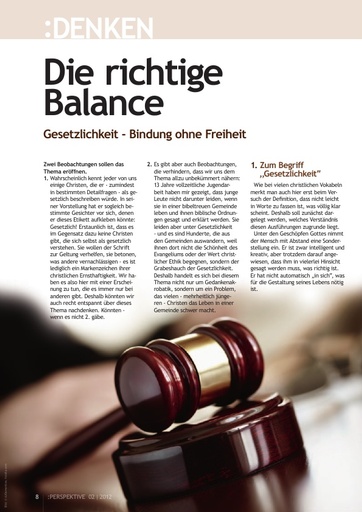 Perspektive 2012 02 die richtige balance