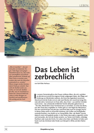 Perspektive 2015 04 das leben ist zerbrechlich