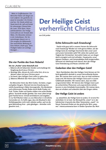 Perspektive 2014 05 der heilige geist verherrlicht christus