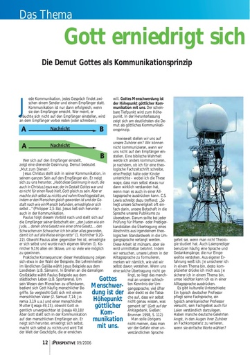 Perspektive 2006 09 gott erniedrigt sich in unsere sprache
