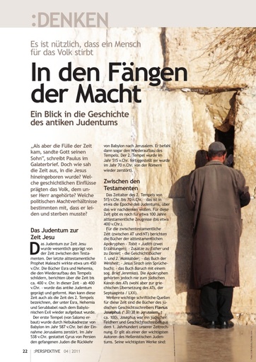Perspektive 2011 04 in den faengen der macht