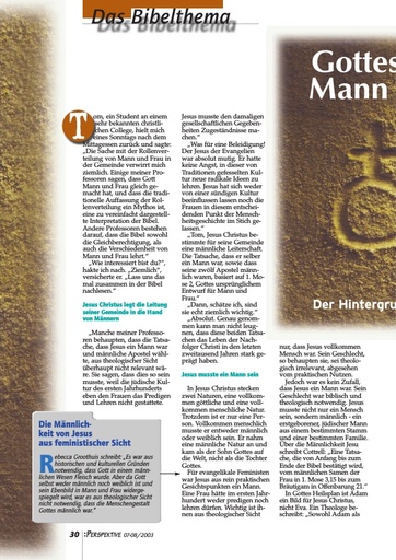 Perspektive 2003 07 gottes plan fuer mann und frau