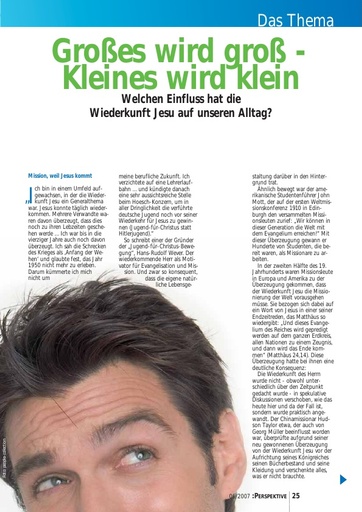 Perspektive 2007 06 grosses wird gross   kleines wird klein
