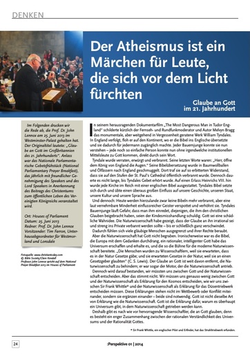 Perspektive 2014 01 der atheismus ist ein maerchen