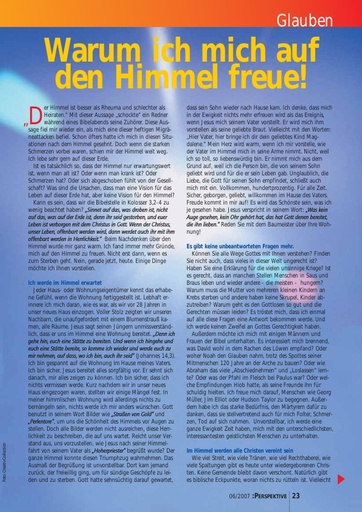 Perspektive 2007 06 warum ich mich auf den himmel freue