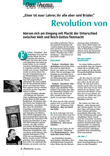 Perspektive 2003 10 revolution von innen
