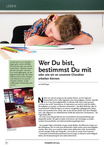Perspektive 2015 06 wer du bist bestimmst du mit